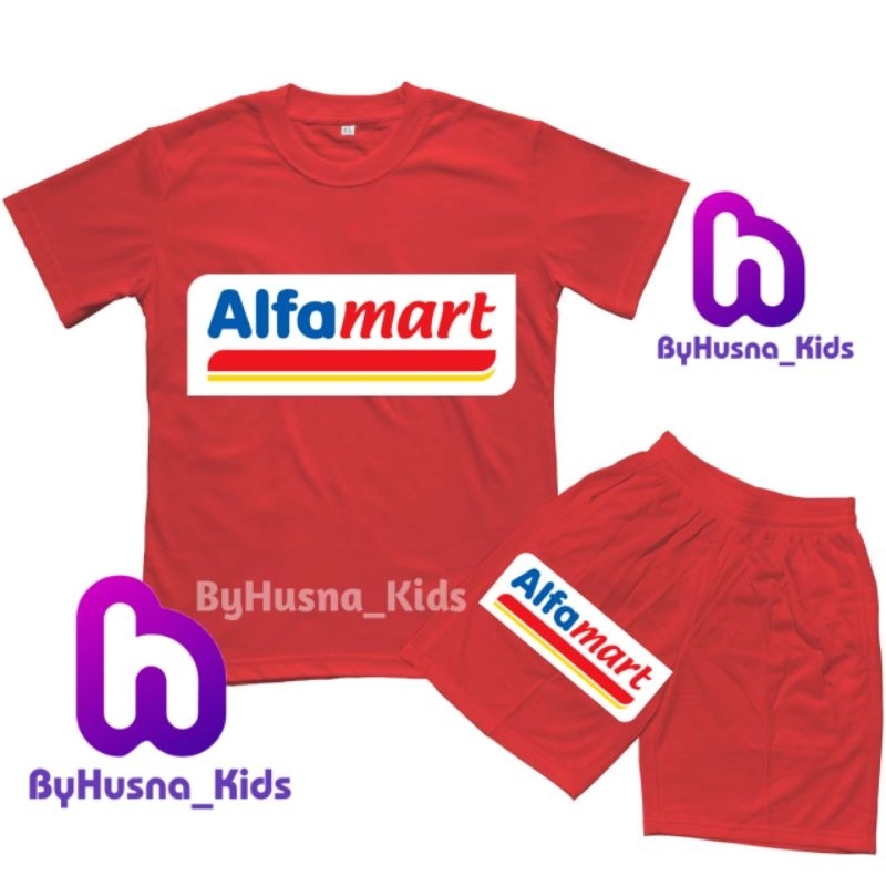 SETELAN BAJU ANAK LOGO ALFAMART KAOS ANAK ATASAN ANAK PAKAIAN ANAK BAHAN PREMIUM