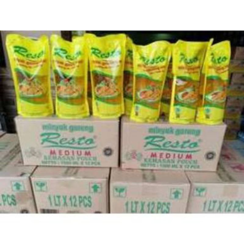 

HG Minyak Goreng Resto 1 Liter Isi 12 Dus Bening Vitamin