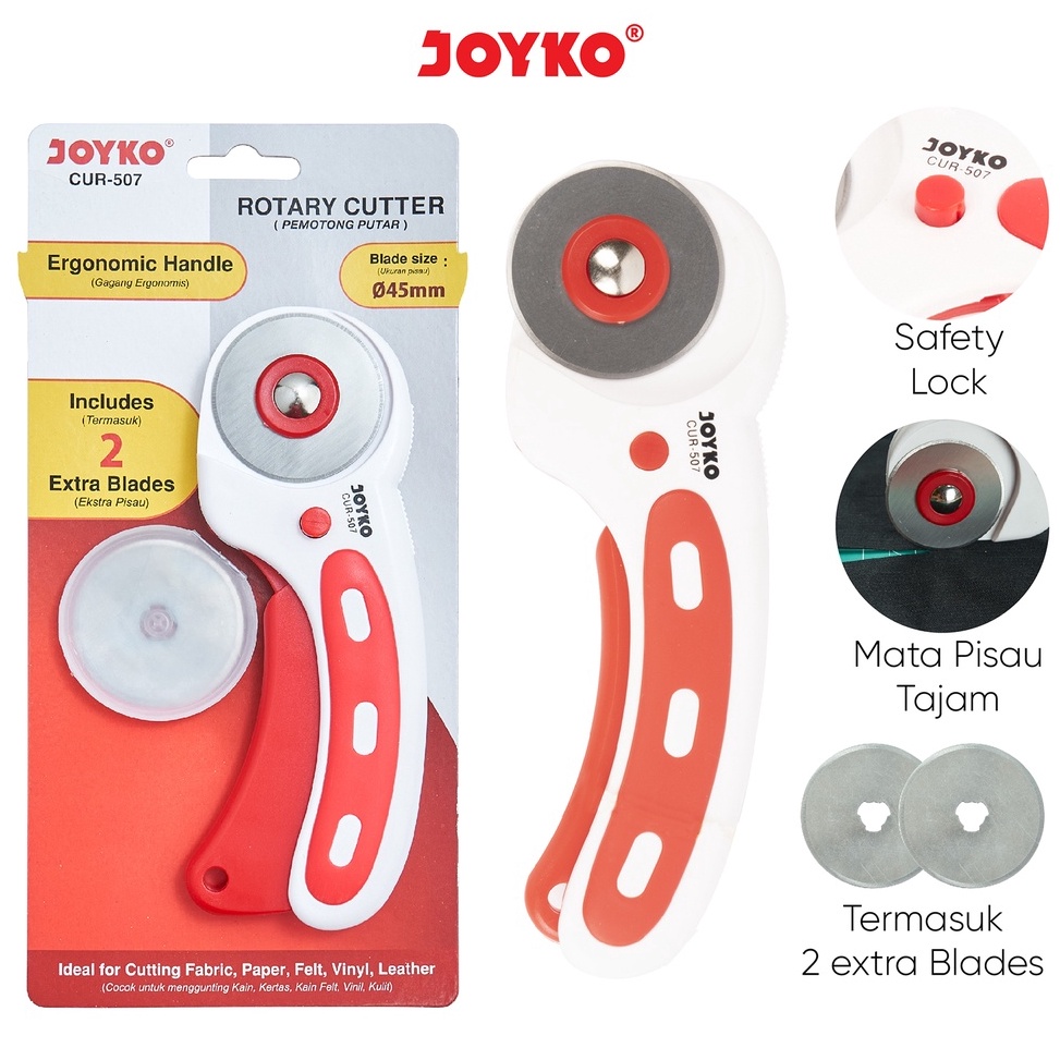 

Rotary Cutter Pemotong Putar Joyko CUR57 KODE K3V8