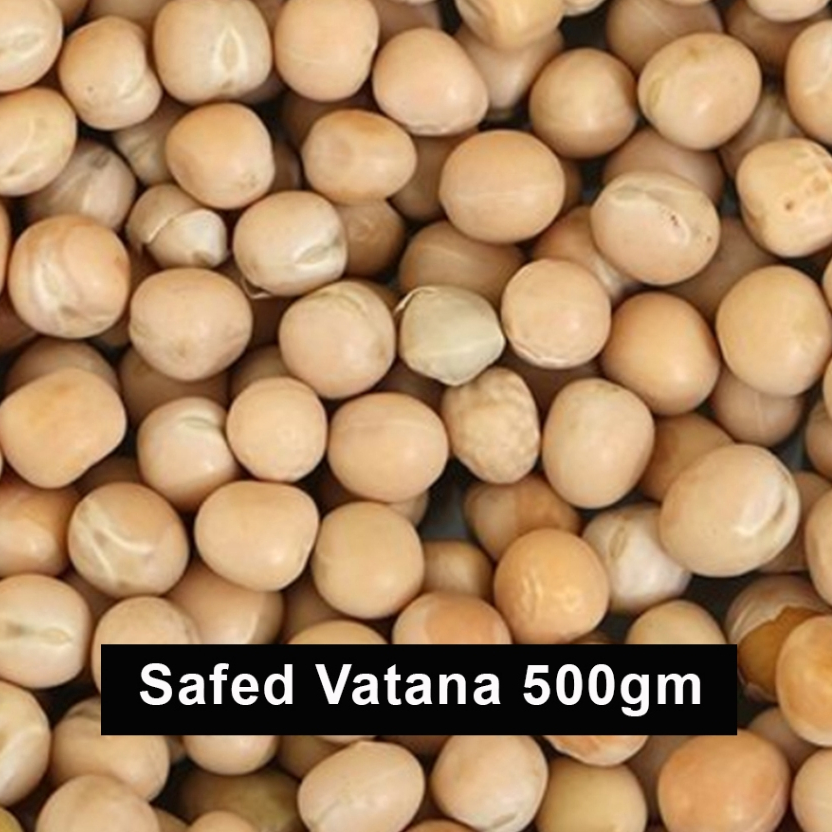 

PREMIUM WHITE VATANA 500G / Safed Vatana / Matar Putih / Sukha Matar