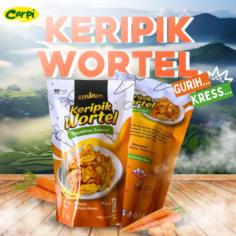 

Carpi by Embun / Cemilan Kripik Wortel 100 gram