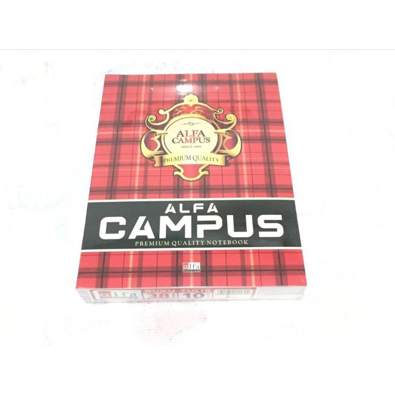 

Buku Tulis Campus Kwarto 38 Lembar uk. 21x16 1 Pack (Isi 10 Buku) / Buku Tulis Campus (Bukan Yang Panjang)