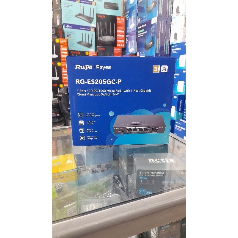 SWITCH POE 5PORT GIGABIT RUIJIE ES205GCP