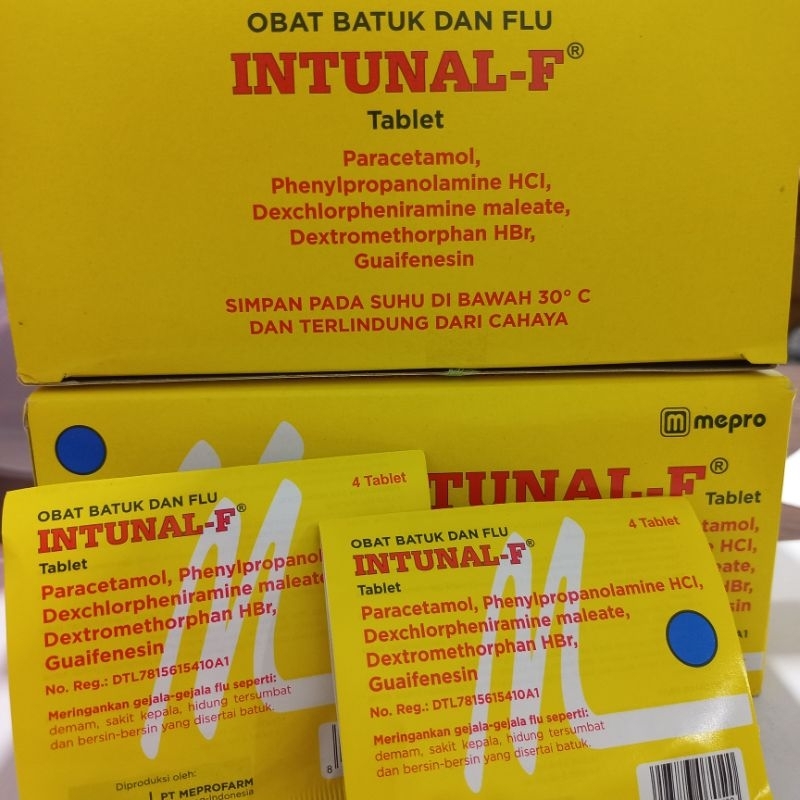 Intunal F Obat Batuk dan Flu | Intunal Forte