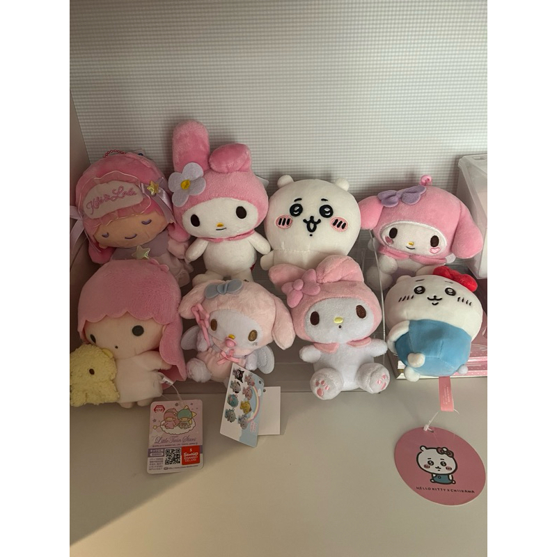 [READY] official sanrio japan chiikawa plush doll boneka keychain my melody hello kitty angel ori li