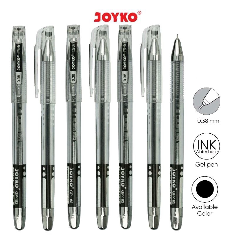 

Gel Pen Pulpen Pena Joyko GP-182 I-Tech 0.38 mm