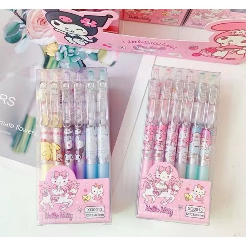 

PULPEN GEL CETEK MOTIF SANRIO 0,5 MM WARNA HITAM / PULPEN GEL ANAK SEKOLAH ATAU KERJA KANTORAN ATAU KULIAH