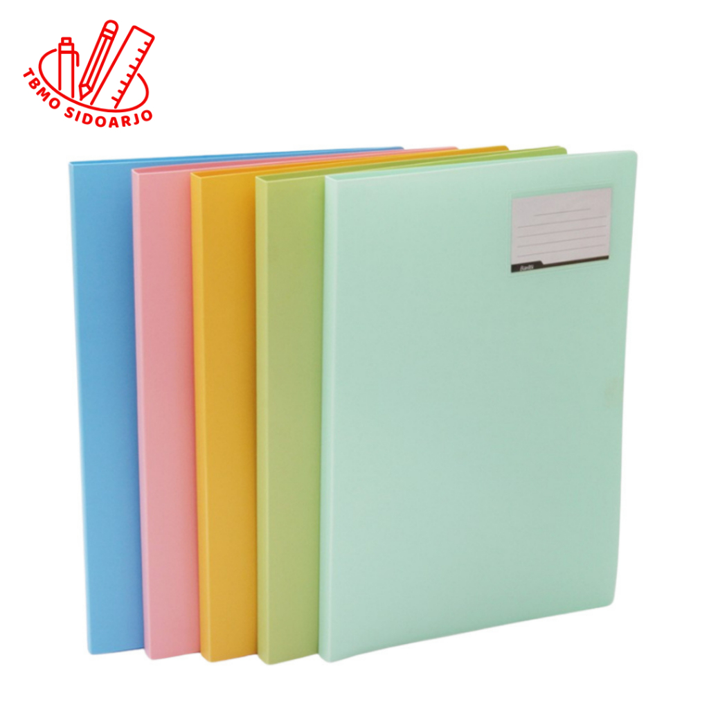 

TBMO Bantex Display Book Clear Holder Folio 3183 20 Pocket F4 Pastel Color