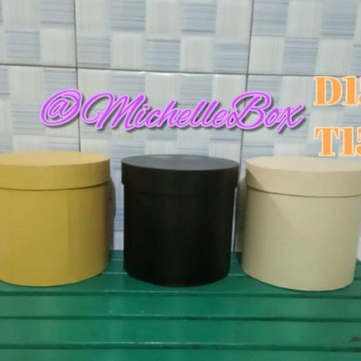 

Langka Gift Box BulatD15T15Round Flower BoxBloom Box FlowerBox BungaBox Bulat Bunga