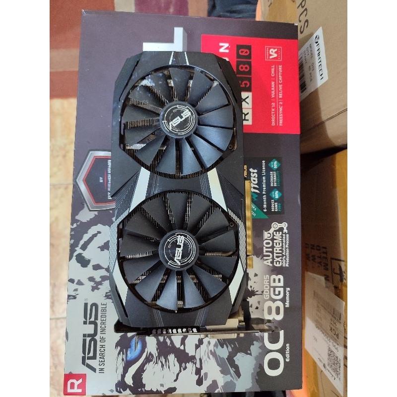 VGA Asus Rx580 8gb 256bit