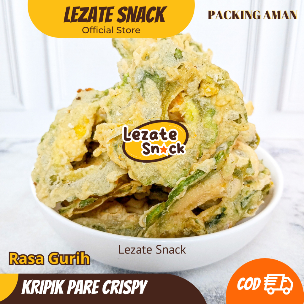 

Kripik Pare Krispi 500gr Kiloan Renyah Gurih Murah / Keripik Pare Crispy Malang Lombok Pedas WAP SNACK