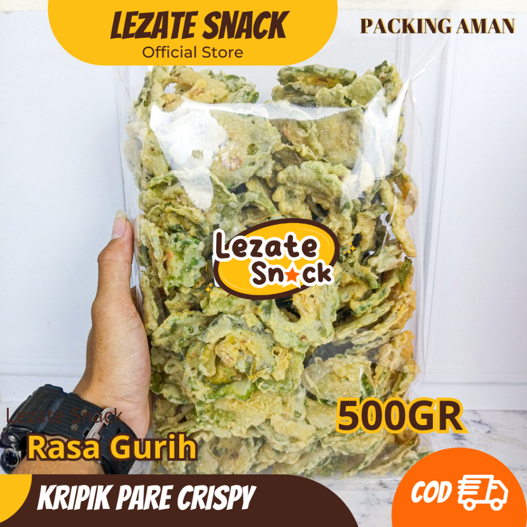 

Kripik Pare Krispi 500gr Kiloan Renyah Gurih Murah / Keripik Pare Crispy Malang Lombok Pedas