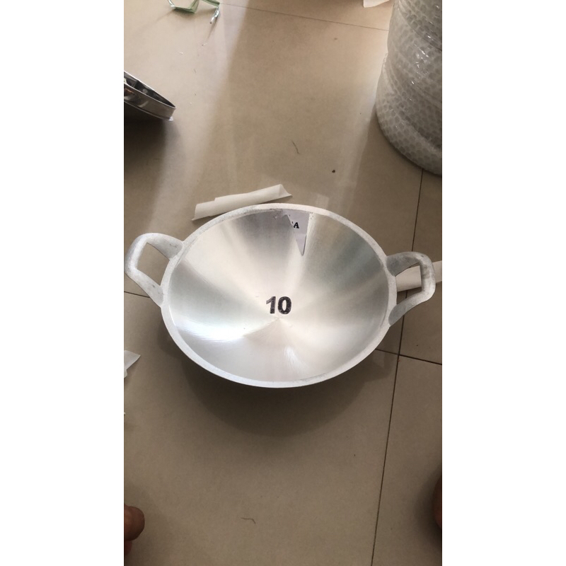 wajan cekung cor aluminium / wajan termurah / wajan aluminium / wajan no 10 / wajan