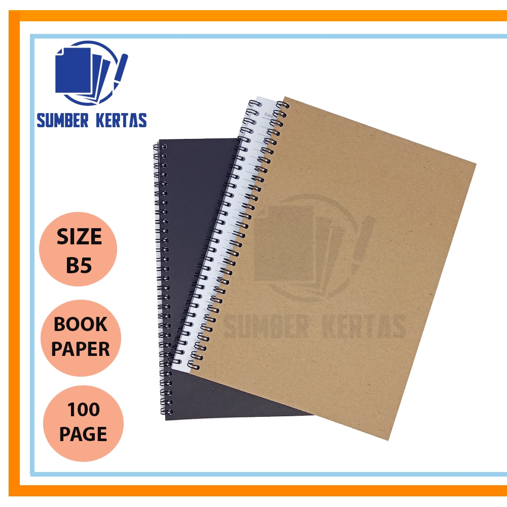 

NOTEBOOK B5/VINTAGE JURNAL BOOKPAPER GRID/KOTAK2#DOTTED/TITIK2 #BLANK/POLOS