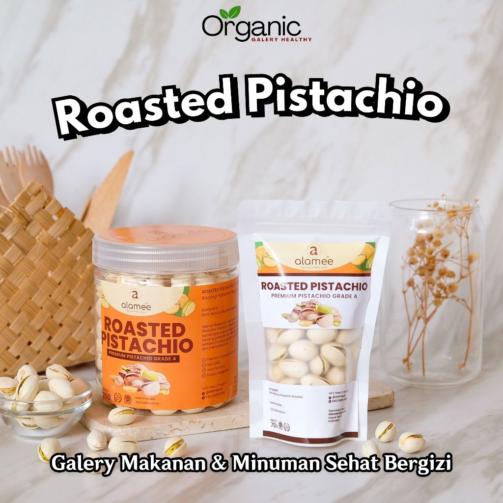

Kacang Pistachio / Kacang Fustuk / Roasted Pistachio Premium Organic Paradise Kacang Panggang
