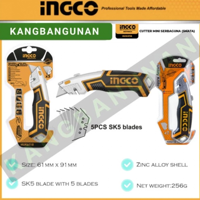 

KODE X18C CUTTER MINI SERBAGUNA 5MATA PEMOTONG KERTAS PISAU INGCO HUK6118