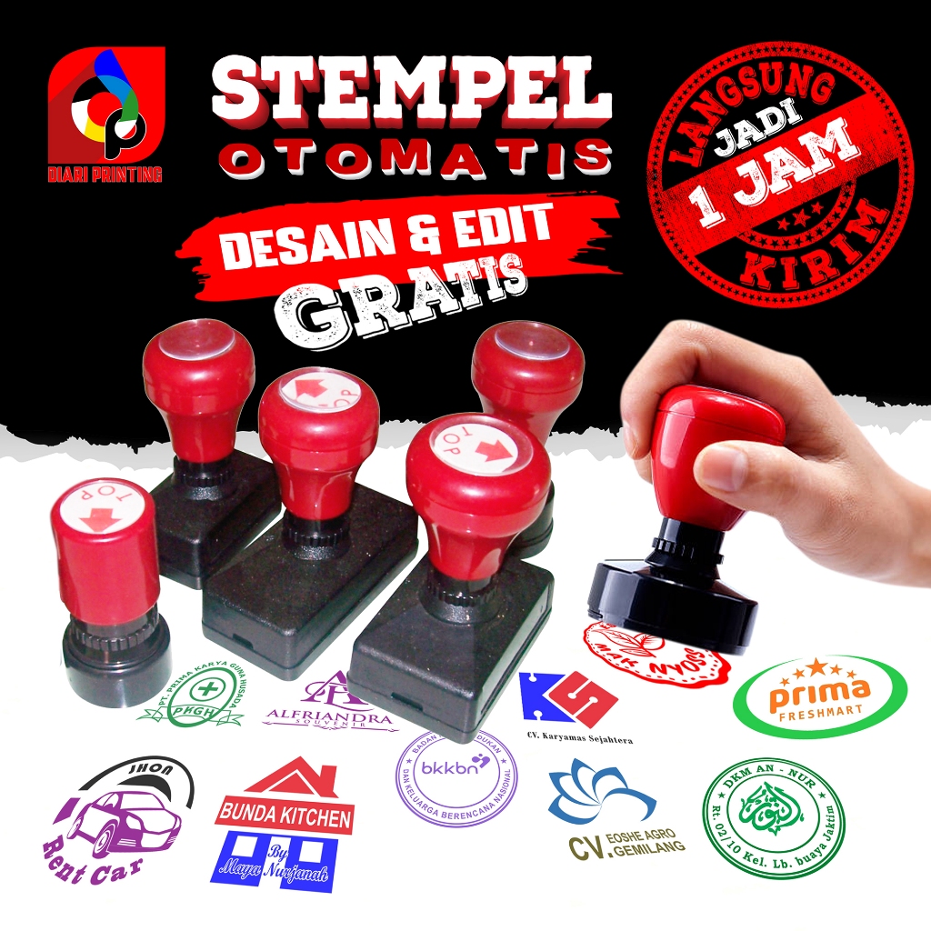 STEMPEL OTOMATIS / STEMPEL CUSTOM / STEMPEL FLASH / STEMPEL WARNA