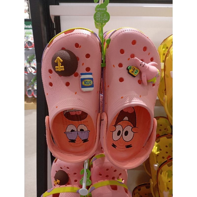 SANDAL CROCS PINK PATRICK SPONGEBOB 30 - 45 NEW ORIGINAL