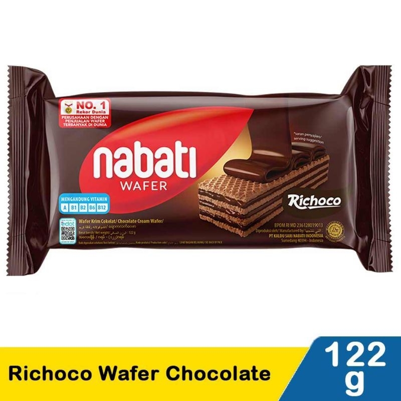 

Nabati Wafer Korean Chocolate / Krim Keju / Goguma 122G