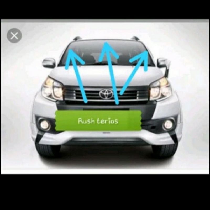 KARET KACA DEPAN BESAR MOBIL RUSH TERIOS LAMA