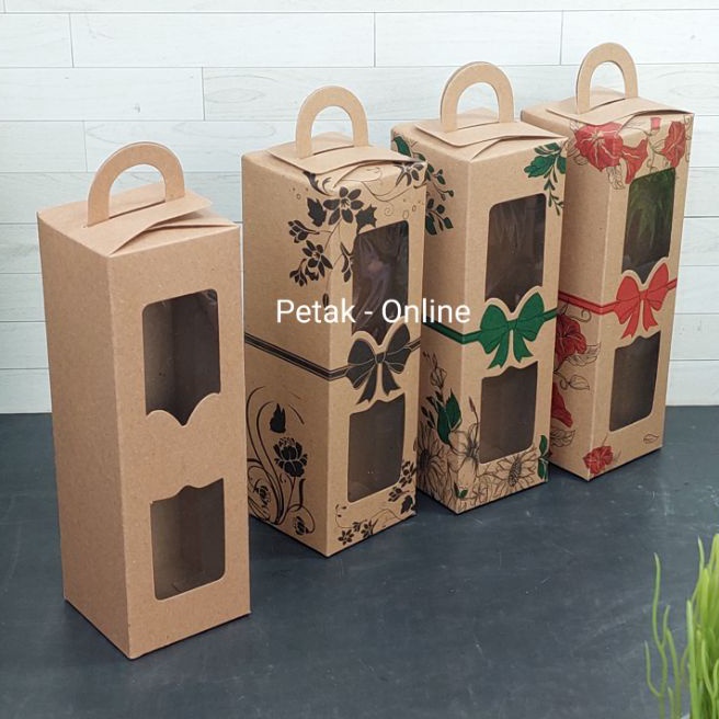 

KI3 25 Pcs Box Kraft Tenteng 65x2 cm Box Botol dll