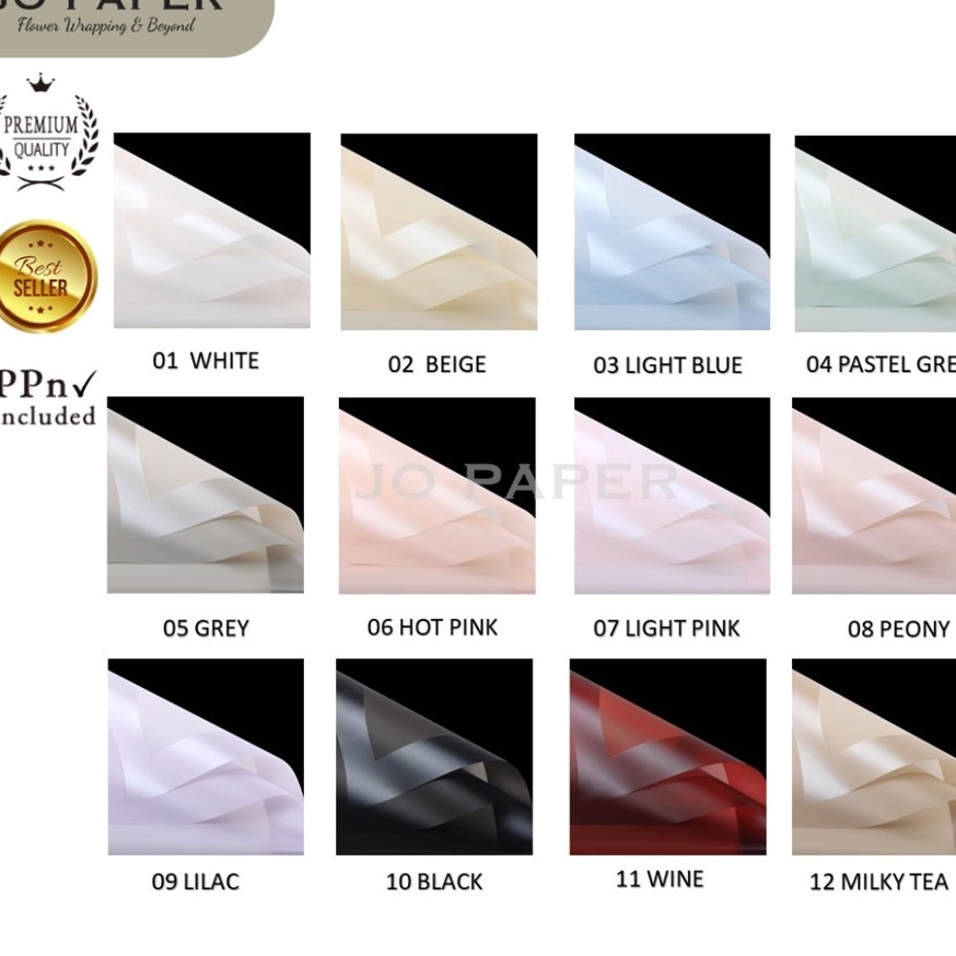 

Wow 2 LEMBAR Flower Wrapping Paper Transparan List Frame Tebal Kes Buket Bunga Cellophane Florist