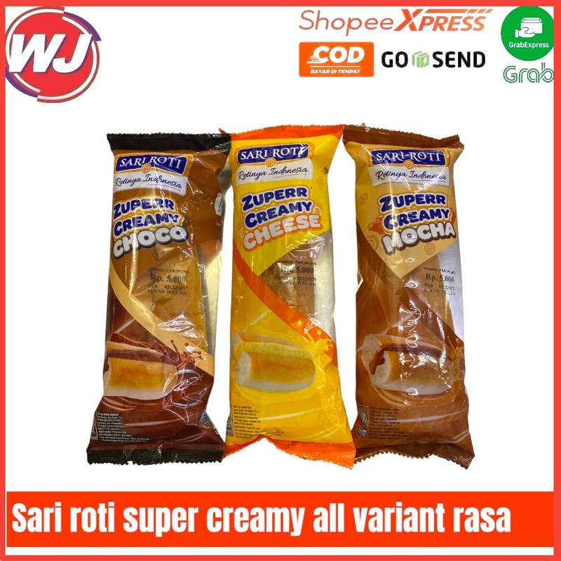 

SARI ROTI CREAMY ALL VARIANT RASA 55 GRAM