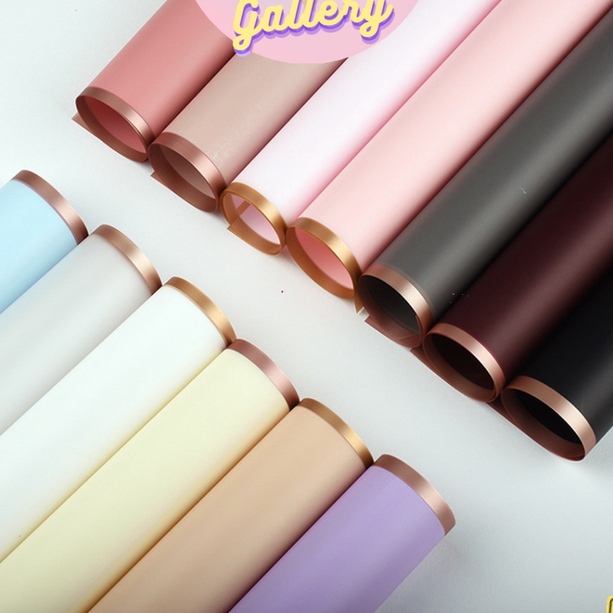 

KP8 1 PACK ISI 2 LEMBAR Kes Buket Bunga List Gold Flower Wrapping Paper List Gold Tebal Florist KB6135