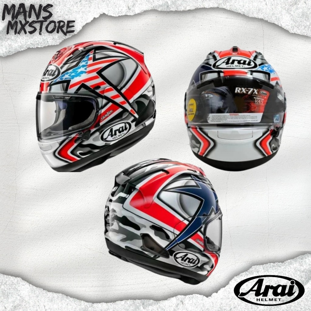 HELM ARAI RX7X HAYDEN LAGUNA HELMET FULL FACE ORI