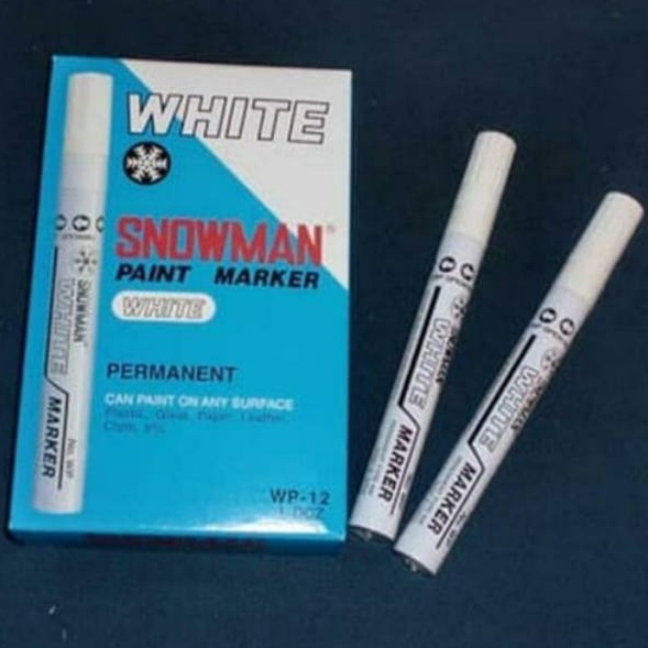 

murah Spidol Snowman White Marker Putih WP12