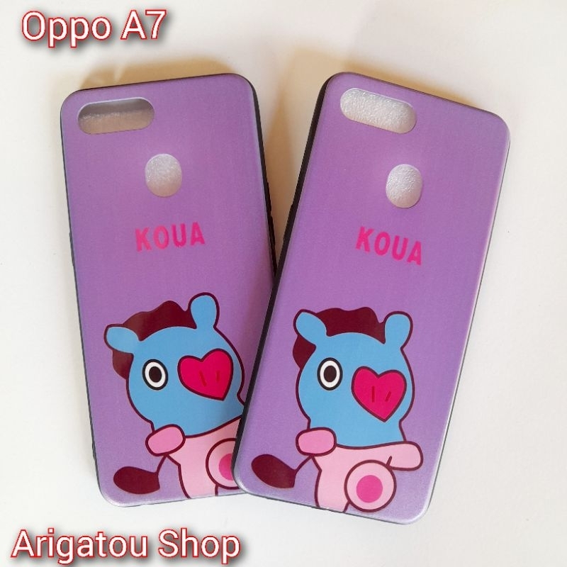 Oppo A7 Case Softcase Fuze Karakter Kartun Lucu Kuda
