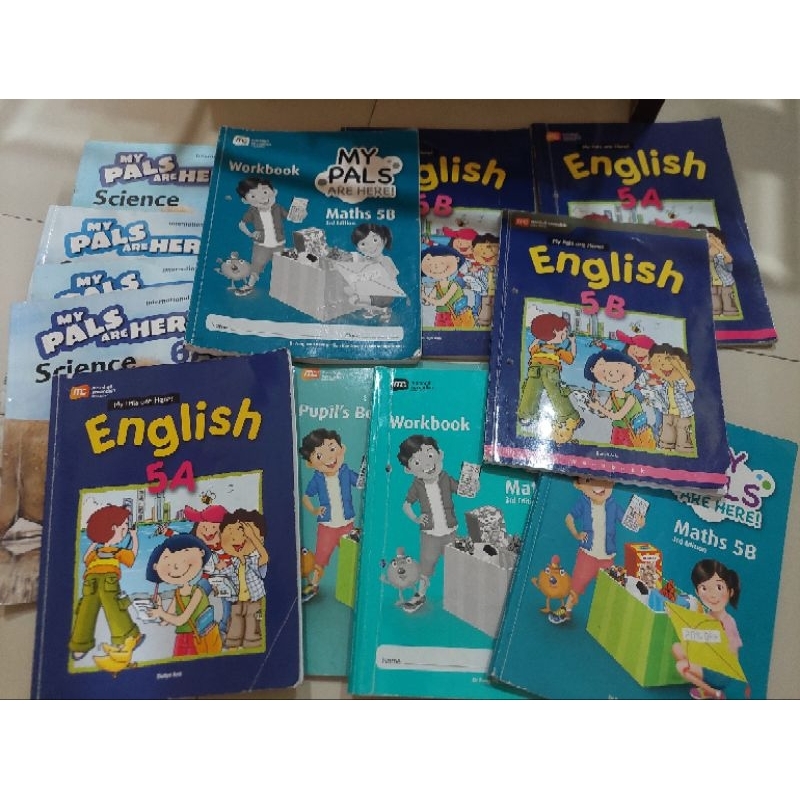 [PRELOVED] Buku My Pals Are Here Primary 5 6 Kelas SD Bekas English Science Math 5A 5B Workbook Acti