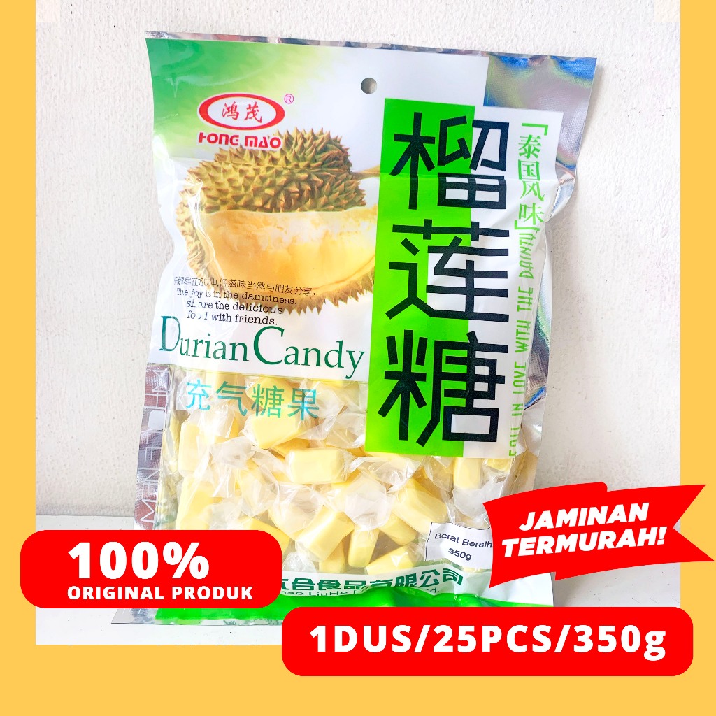 

PERMEN LUNAK RASA DURIAN 1 DUS 25pcs HONG MAO