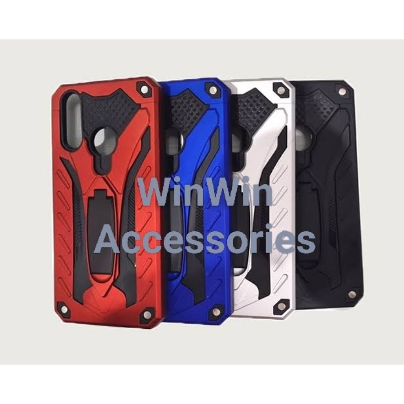 Hardcase standing robot transformer Oppo A15 casing handphone ring stand
