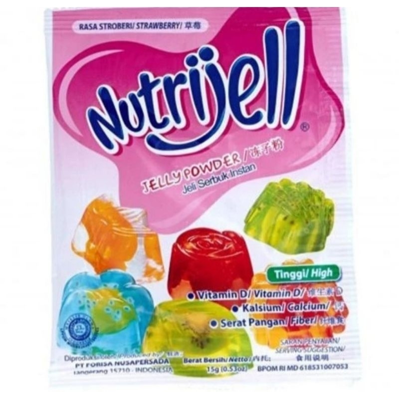 

NUTRIJELL JELLY STRAWBERRY 15GR