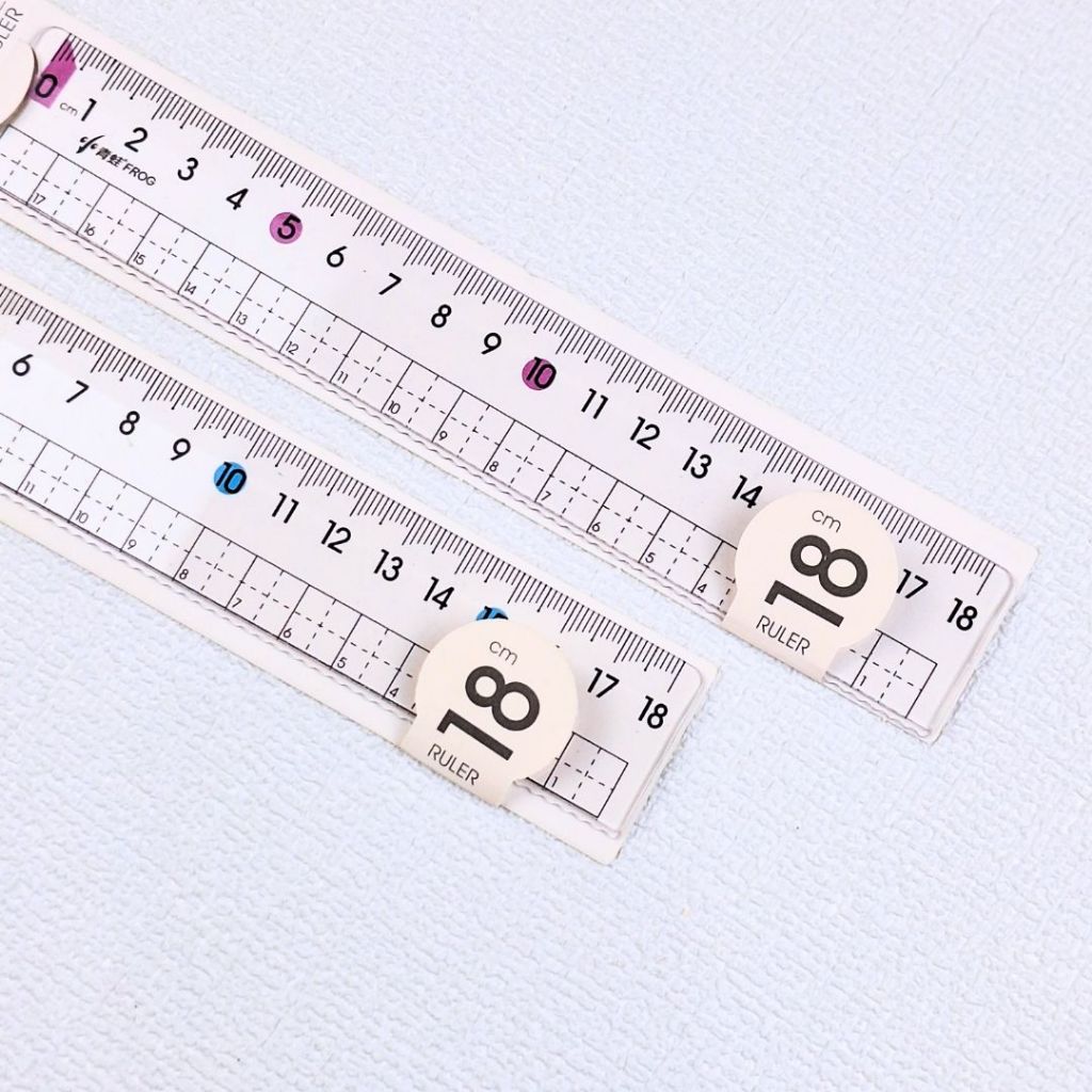 

PINK BLUE DOT RULER PENGGARIS TRANSPARAN 18 cm KAKU TEBAL AESTHETIC