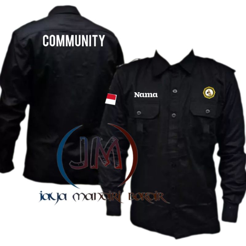 KEMEJA INTELKAM BORDIR || SERAGAM INTELKAM BORDIR || KEMEJA COMMUNITY BORDIR