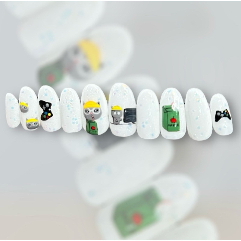 SVT Inspired nails - Game boi [Wonwoo]