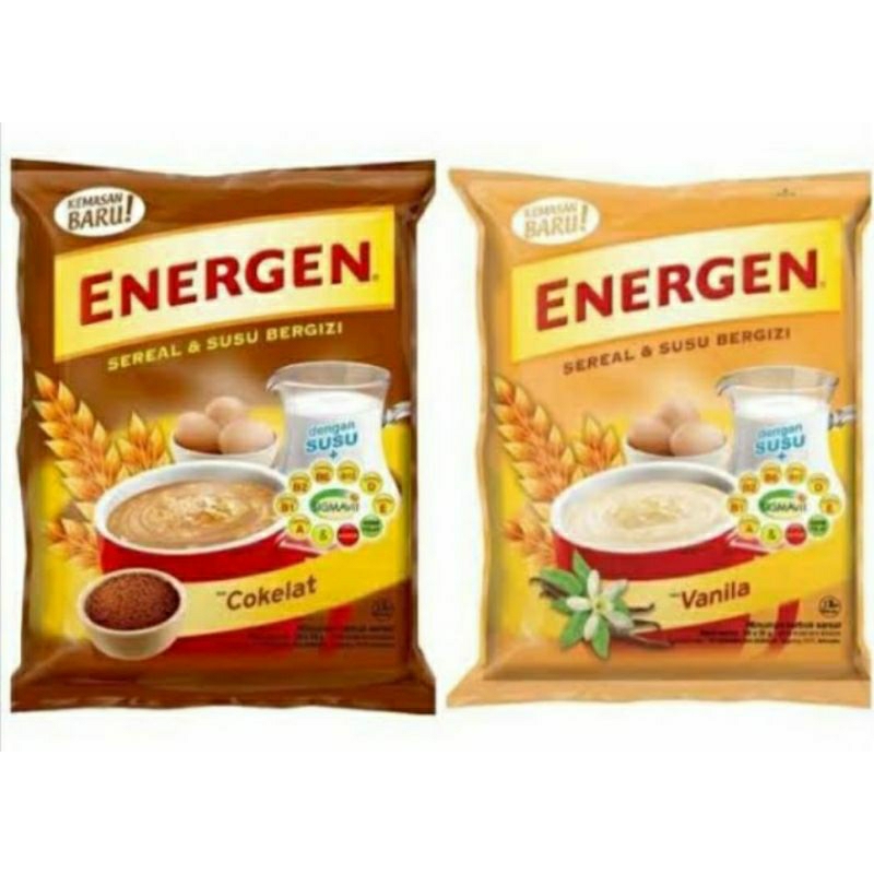 

Energen sachet rasa coklat dan vanila 34grm isi 10 bungkus