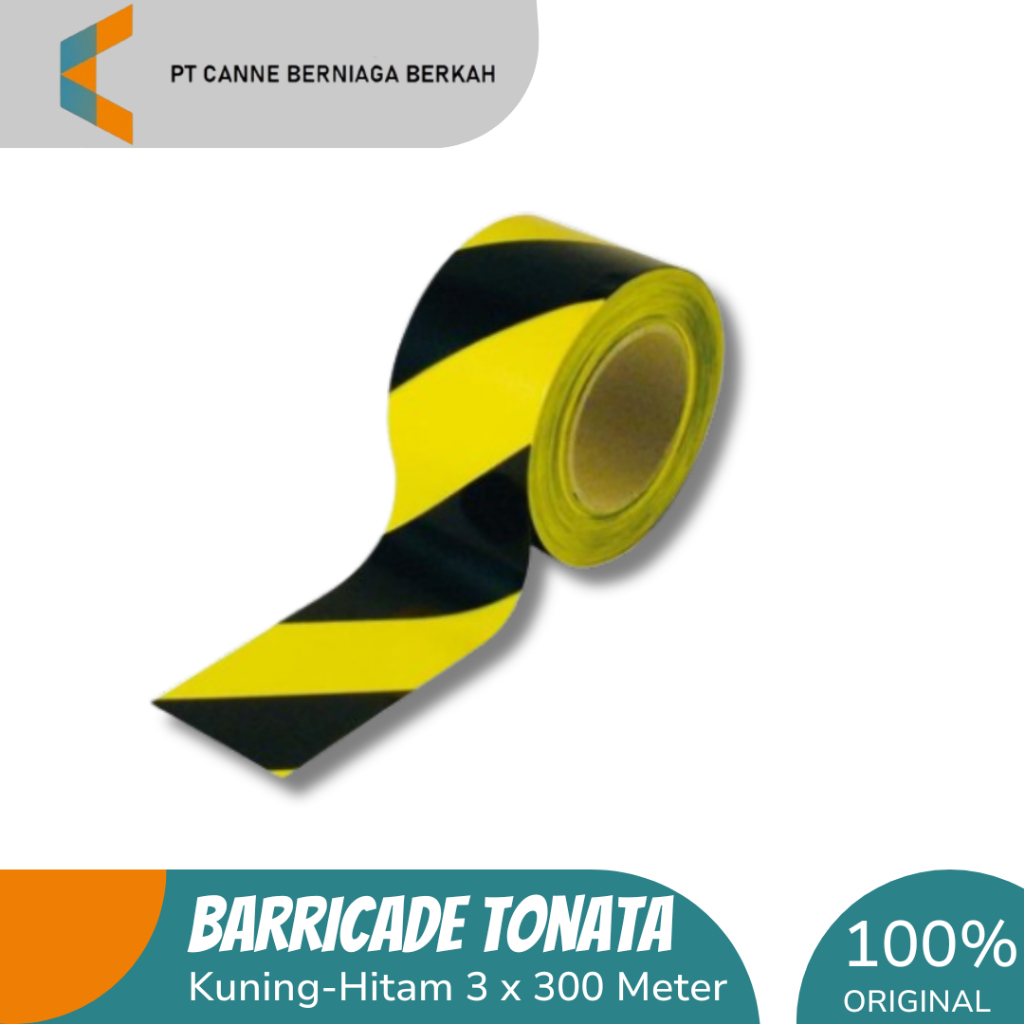 Safety Line-Barricade Police Line Kuning-Hitam