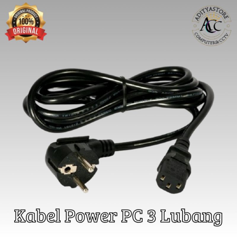 Kabel Power Ory 250v 10A Kabel Serat Tebal Kabel Panjang