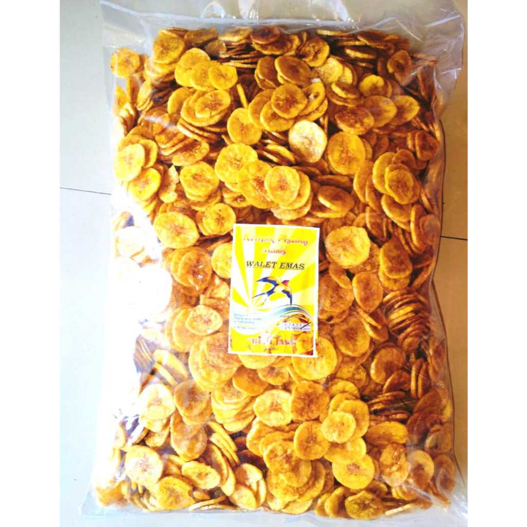 

Keripik Pisang Koin Kepok Manis Madu 1kg Keripik Piasang Manis Empuk