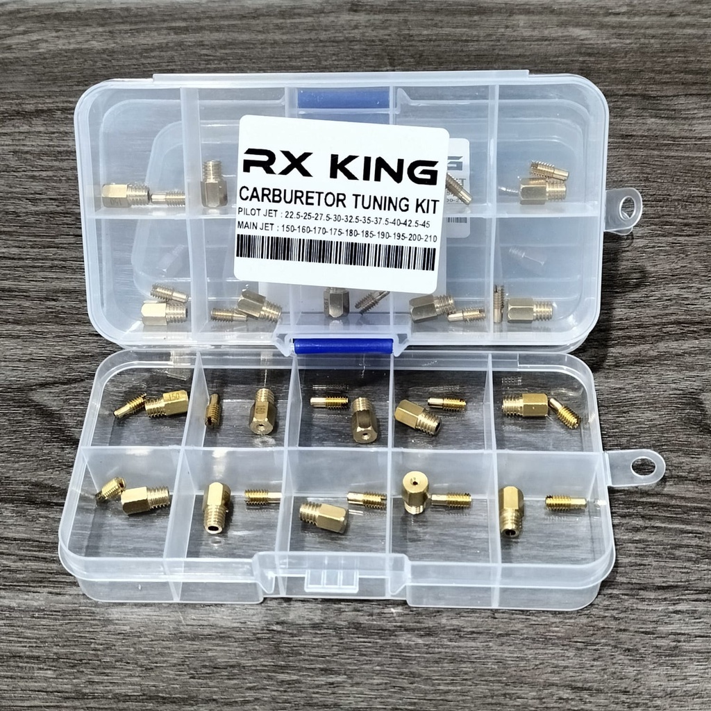 Spuyer FIZR RX KING 2T TAK set Force 1 pilot jet dan MAIN JET F1ZR isi 10 SET