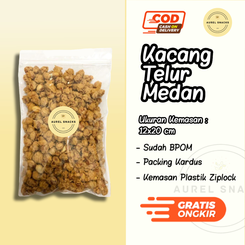 

Harga 5.000/10.000 Kacang Telur Medan Super Aurel Snacks/ Snack Grosir Kiloan Murah Meriah / Cemilan Camilan Jadul / Makanan Ringan