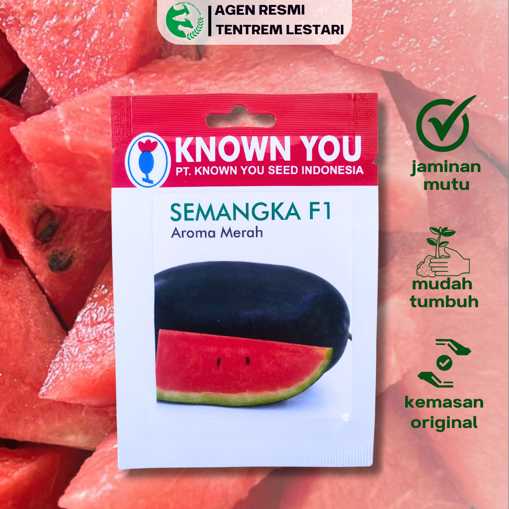 Benih Semangka AROMA MERAH 6 biji Known You Seed