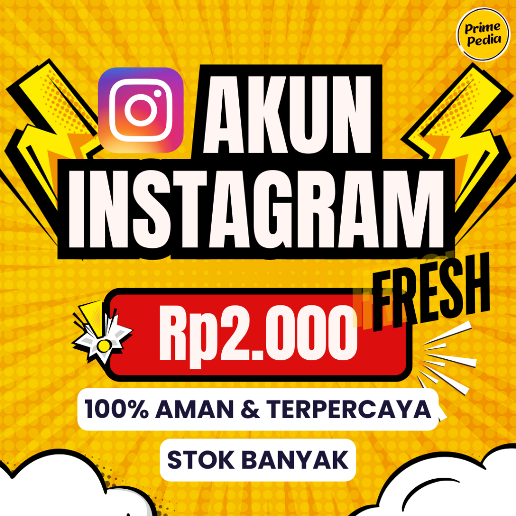 Akun Instagram Polos Berprofil Bergaransi Aman Terpercaya | Instagram Fress | Instagram - Akun IG Fr