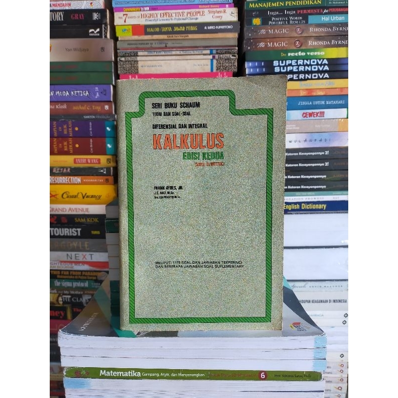 Buku Original : Seri Buku Schaum - Diferensial dan Integral KALKULUS edisi kedua