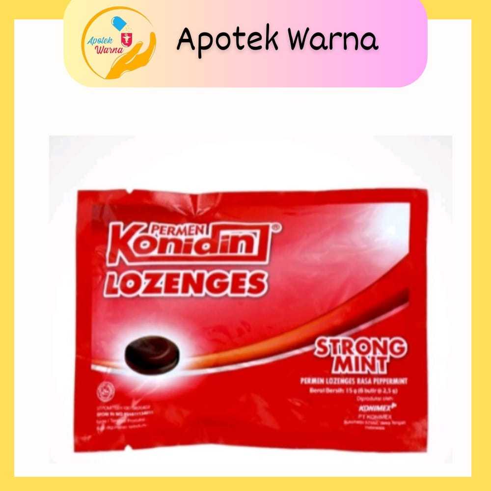 

PERMEN KONIDIN LOZENGES STRONG MINT ISI 6 BUTIR