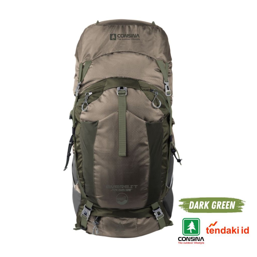 Consina Carrier Everest 60+5L New Upgrade 2025 dan Tas Gunung Consina Narrows 40 Liter