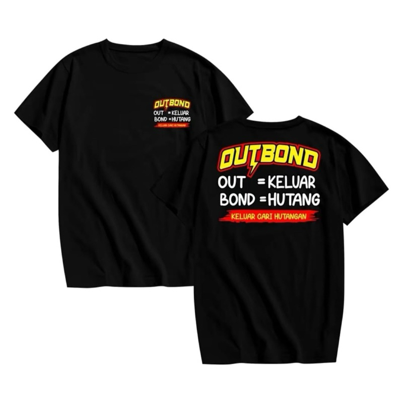 TSHIRT/KAOS KATA KATA KELUAR CARI HUTANG